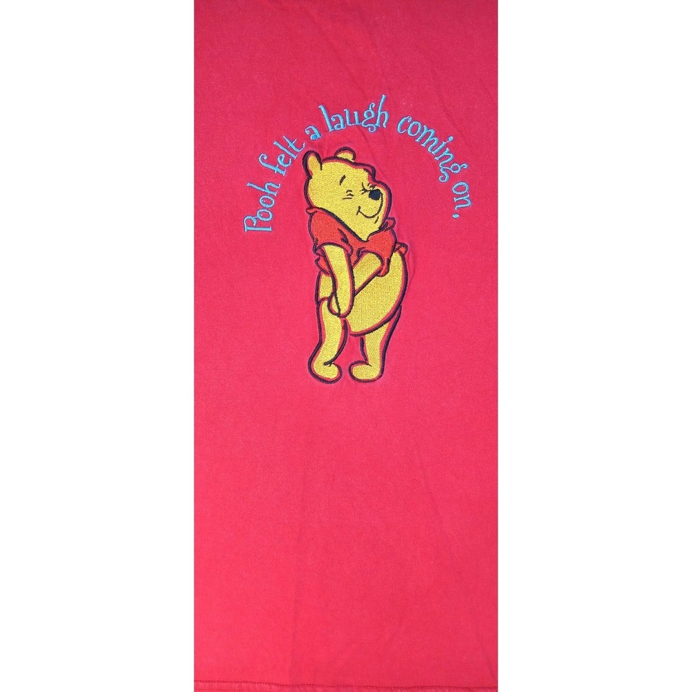 Pooh Felt a Laugh Coming On Red Graphic T Shirt Size S - Picture 4 of 10